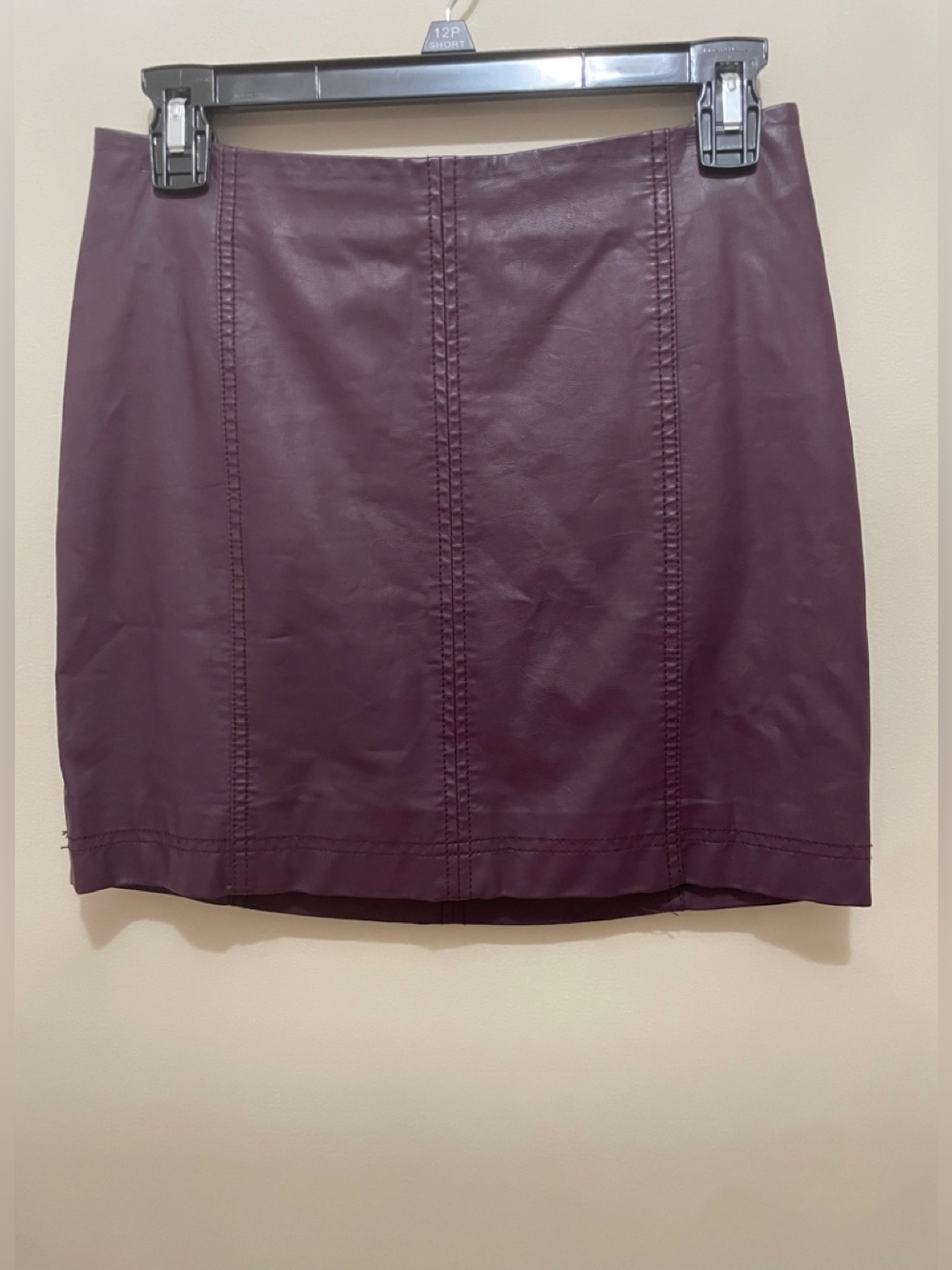 Free People Faux Leather Mini Skirt